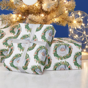 Photo Christmas Holiday Wrapping Paper