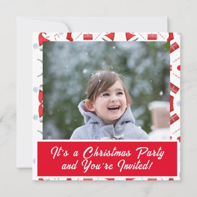 Photo Christmas  Invitation (Front)