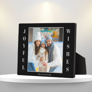 Photo Christmas Joyful Wishes Plaque