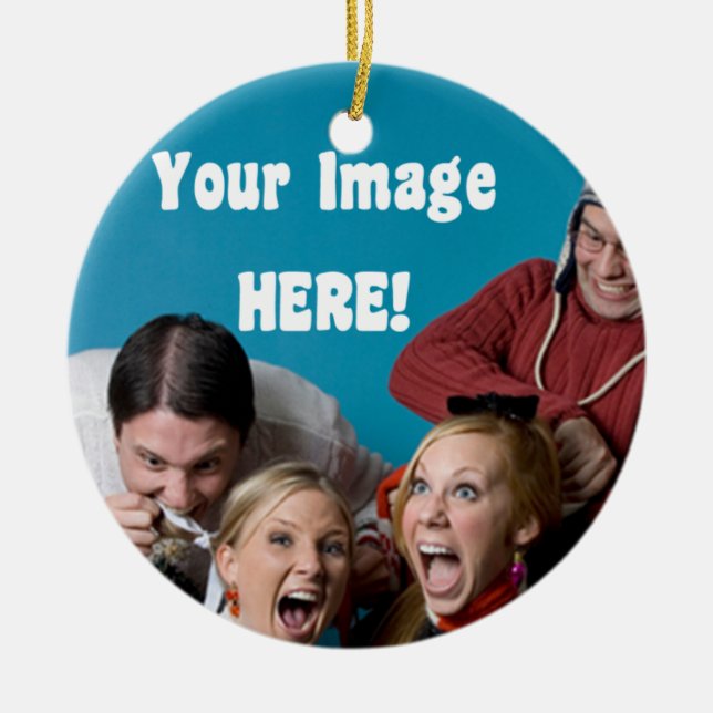 Photo Christmas Ornament (Front)