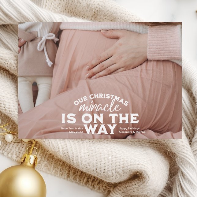 Photo Christmas Pregnancy Announcement (Creator Uploaded)