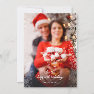 Photo Christmas Pregnancy Holiday Card