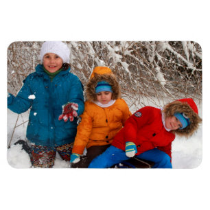 Photo Christmas Refrigerator Grandparents Gift Magnet