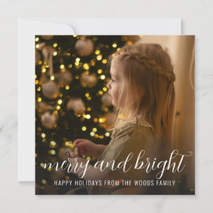 Photo Christmas Tree Holiday Card