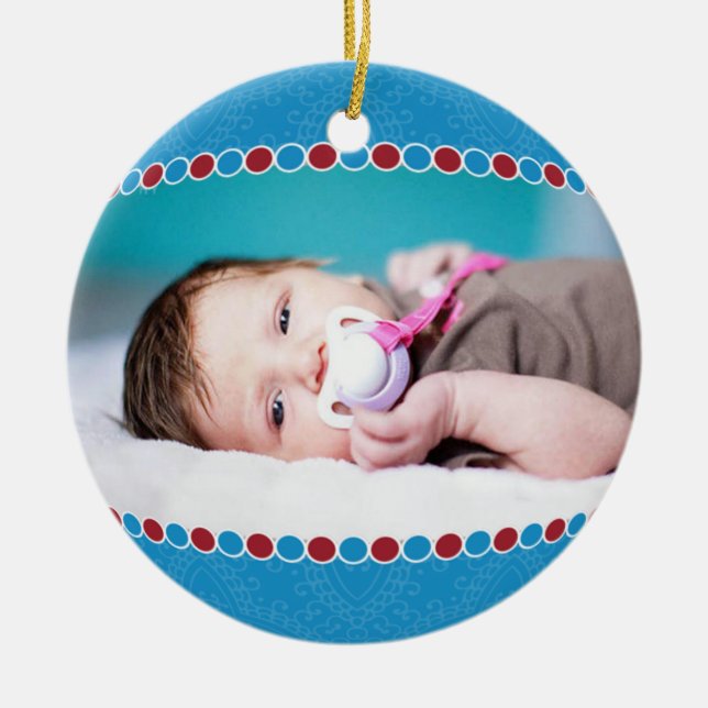 Photo Circle Ornament (Front)