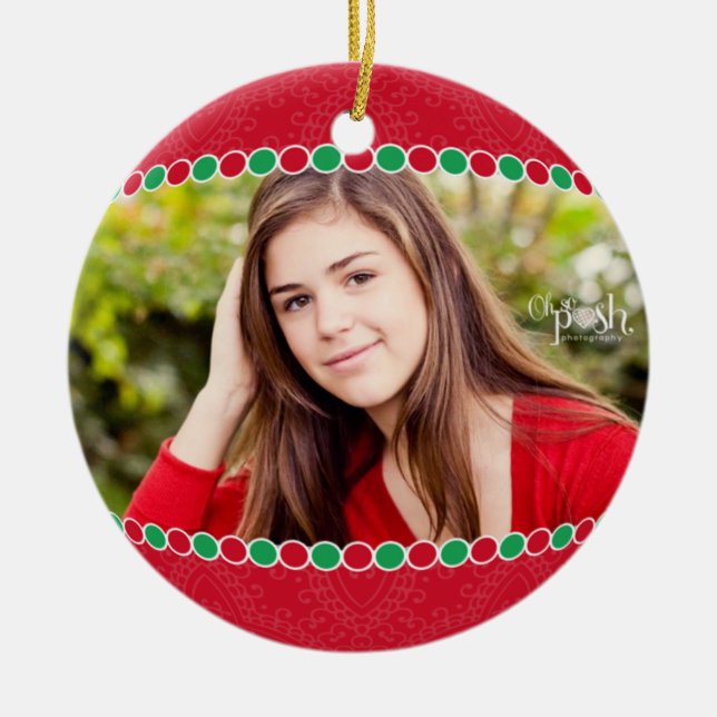 Photo Circle Ornament (Front)
