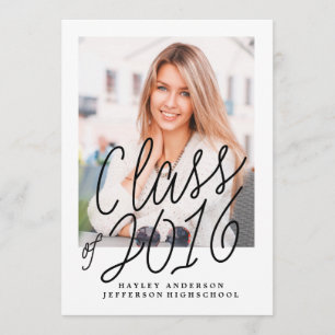 PHOTO CLASS OF 2016 GRADUATION Invitation