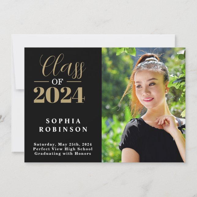 Photo Class of 2024 Graduation Announcement (Front)