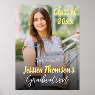 Photo Class of 2026 Graduation Party Welcome Poster