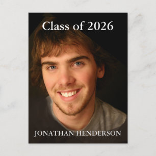 Photo Class of Graduation Announcement Postcard