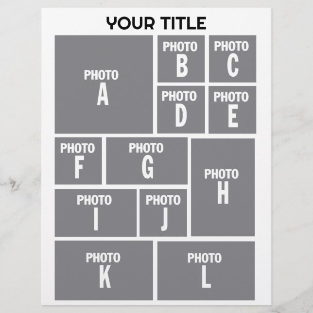 Photo Collage 12 photo layout Flyer (Front)