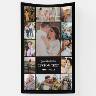Photo Collage 13 Picture Custom 3x5 Vertical Party Banner