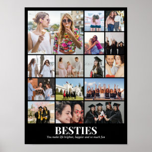 Photo Collage 15 Pictures 12x16 18x24 24x32 30x40 Poster