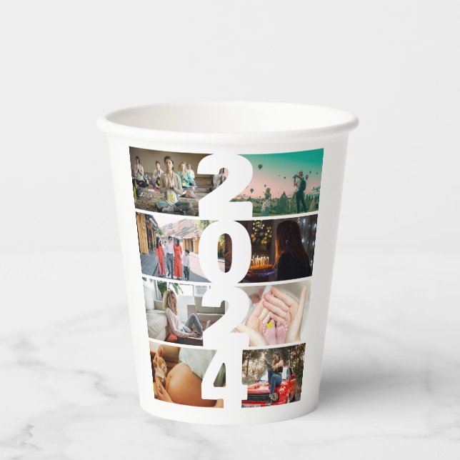 Photo collage 2024 Paper cup (Front)