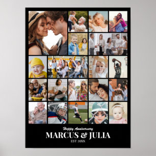 Photo Collage 20 Pictures 12x16 18x24 24x32 30x40 Poster