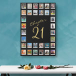 Photo Collage 21st Birthday Chapter 21 Large Faux Canvas Print<br><div class="desc">Commemorate this special milestone in someone's life with this unique and modern 21st birthday gift. Our large faux canvas print features a photo collage template that can be personalised to reflect your loved one's special day. With its vibrant colours, high-definition resolution, and timeless design, this print will make a distinctive...</div>