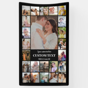 Photo Collage 24 Picture Custom 3x5 Vertical Party Banner