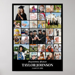Photo Collage 30 Pictures 12x16 18x24 24x32 30x40 Poster