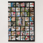 Photo Collage 45 Photos Personalised Black