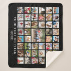 Photo Collage 45 Photos Personalised Black