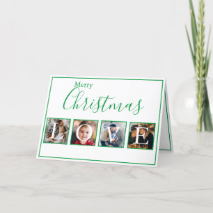 Photo Collage 4 Script Christmas Card