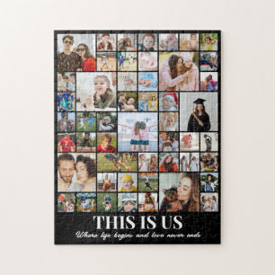 Photo Collage 50 Pictures 11x14 Kids Children Jigsaw Puzzle