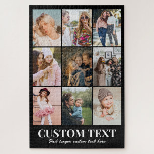 Photo Collage 9 Pictures 20x30 Couple Family BFF Jigsaw Puzzle