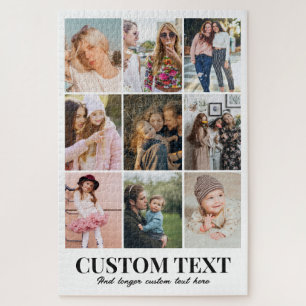 Photo Collage 9 Pictures 20x30 Kids Family Friends Jigsaw Puzzle