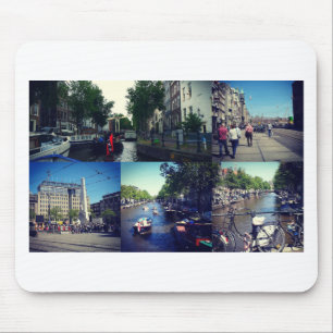 Photo collage Amsterdam 1 Mouse Pad