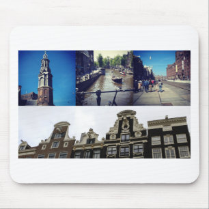 Photo collage Amsterdam 2 Mouse Pad