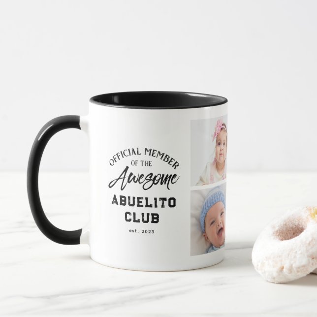 Photo Collage Awesome Abuelito Mug (With Donut)