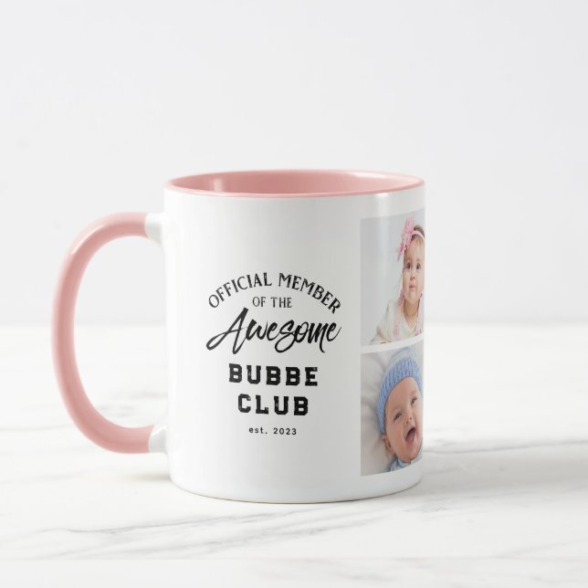 Photo Collage Awesome BUBBE Mug (Left)