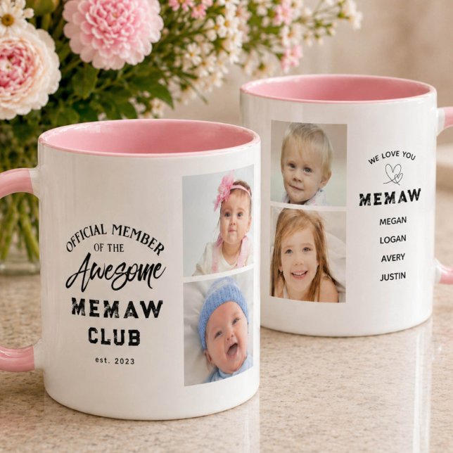 Photo Collage Awesome MEMAW Mug (Creator Uploaded)