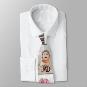Photo Collage Best Dad Ever Father's Day Neck Tie