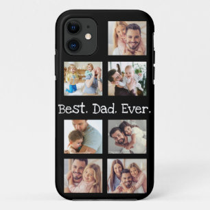 Photo Collage Best Dad Ever in Black and White Case-Mate iPhone Case