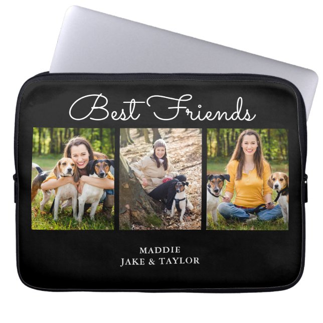 Photo Collage Best Friends Electronics Bag (Front)