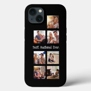 Photo Collage Best Husband Ever in Black White iPhone 13 Case