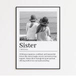 Photo Collage Birthday Gift for Sister Poster<br><div class="desc">Celebrate your sister's special day with a custom photo collage birthday gift. This personalised poster combines cherished memories with dedicated messages,  creating a unique and heartfelt tribute to honour her in a meaningful way.</div>