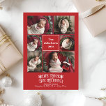 Photo Collage Christmas Birth Announcement<br><div class="desc">Celebrate the arrival of your little one with our Photo Christmas Birth Announcement. This elegant design allows you to share the joy of your newborn’s arrival during the festive season, blending the warmth of Christmas with the excitement of your baby's first moments. The announcement features a beautiful layout where your...</div>