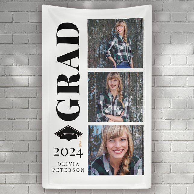 Photo Collage Class of 2024 Graduation Banner (Creator Uploaded)
