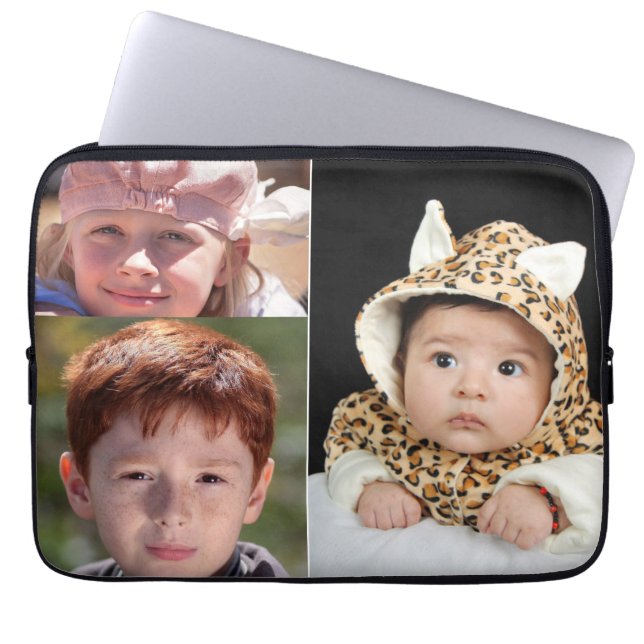 PHOTO COLLAGE CUSTOM LAPTOP SLEEVE (Front)