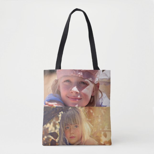 PHOTO COLLAGE CUSTOM TOTE BAG (Front)