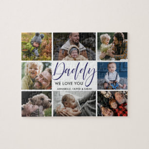 Photo Collage ''Daddy'' We Love You Jigsaw Puzzle