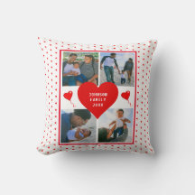 Photo Collage Family Personalised Valentine Heart