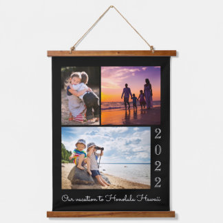 Photo Collage | Family Vacation Memento Keepsake Hanging Tapestry