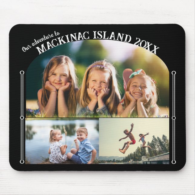 Photo Collage | Family Vacation / Reunion Album Mo Mouse Pad (Front)