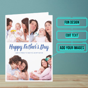 Photo Collage Father's Day Card