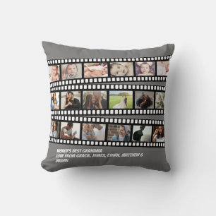 Photo Collage Film Strip Personalised DIY Custom Cushion