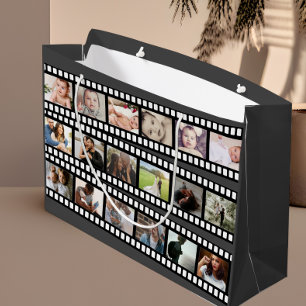 Photo Collage Film Strip Personalised DIY Custom Large Gift Bag