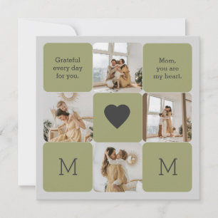 Photo Collage for Mum - Greeting Card